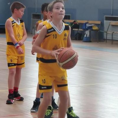 Les U13 à l'échauffement.